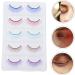 POPETPOP 5 Pairs Colored False Eyelashes Makeup Eyelashes Synthetic Fiber Eyelash Cross Eyelashes Fluffy Eyelashes False Eye Lashes European and Artificial Fiber Makeup Tools - Buy Online on GoSupps.com