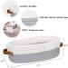 HLWDFLZ Bathroom Countertop Organizer Basket - Cotton Rope Woven Storage Basket for Bathroom, Bedroom, Living Room, Entryway - White/Gray - Buy Online on GoSupps.com