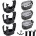 FINGER TEN Golf Ball Pick Up Retriever Tool Putter Grip Grabber Sucker Value 2/4/6/8/10 Pack Mini Balls Plastic Claw Saver Upper Accessories Black for Men Women Golfer 2 Pack