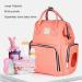 Shanrya Waterproof Multifunction Mummy Backpack - Large Capacity Outdoor Wrapping Bag with 2 Hanging Straps - Pink & Orange - Buy Online on GoSupps.com