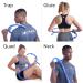 Body Back Buddy Elite - USA Made Trigger Point Massage Tool for Shoulder, Neck, and Back - Handheld Self Massager with Manual Cane Hook - Muscle Knot Remover - Patented Design (Blue Marbled) - Includes Instructions and Poster - Buy Online on GoSupps.com