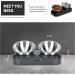 Jemirry Elevated Cat Bowl - Anti-Vomiting 15 Tilted Raised Stainless Steel Pet Bowls with Non-Slip Stand - Prevents Cat and Dog Vomiting, Protects Spine - Dishwasher Safe - Set of 2 Bowls - Buy Online on GoSupps.com