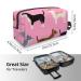 Cute Chihuahua Dog Cosmetic Bag | Large Pink Travel Toiletry Organizer | Portable Makeup Bag for Dogs Lovers - Buy Online on GoSupps.com