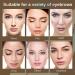Ahu Eyebrow Stamp Stencil Kit - Long Lasting & Waterproof - Perfect Brow Shaping with 10 Reusable Stencils & 2 Spiral Brushes - Dark Brown for Women & Girls - Buy Online on GoSupps.com