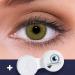 Buy Lenzotica Natural Hazel Contact Lenses - Prescription -4.75 | 3-Month Supply Soft Brown Color Includes Case - International Shipping - Buy Online on GoSupps.com