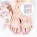 LALAFINA False Nails Tips Wraps False Nails Patches Fashion Summer French Fake Nails Toe Nail Stickers - Buy Online on GoSupps.com