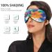 Haskirky Light Blocking Eye Mask - Adjustable Breathable Travel Mask for Deep Sleep - Men & Women - Office Yoga Meditation Mask - Watercolor Bird Design - Buy Online on GoSupps.com