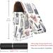 Buy Leather Lipstick Case Organizer with Mirror Mini Lipstick Holder Bag for Travel | Cartoon Bottle Leaf Plants Design - Buy Online on GoSupps.com