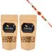 Jaiccha Ghasitaram Rakhi Gifts for Brothers Rakhi Dryfruits - Pudina Protein Almonds 400 GMS in Brown Paper Pouch with Rudraksh Rakhi