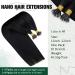 RUNATURE Black Nano Ring Human Hair Extensions 20 Inch 50g - Real Black Nano Beads Hair Extensions - Buy Online on GoSupps.com