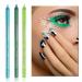3 Pcs Glitter Green Eyeliner Pencil Set - Metallic Eye Shadow & Liner Kit | Professional Colorful Eye Makeup Pen Set - Grassland Series - Buy Online on GoSupps.com