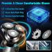 Rotary Shaver for Men Electric Razor Dry Wet Waterproof Rotary Men's Face Shaver Razors Cordless USB Rechargeable for Men Shavers Gift for Husband Father (Silver+3 Replacement Blades) - Buy Online on GoSupps.com