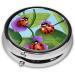 Ladybug Round Pill Box - 3 Compartment Mini Decorative Pill Organizer for Travel - Portable Pocket Vitamin Holder Case - Buy Online on GoSupps.com