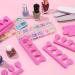 Pink Foam Sponge Toe Separators 50pcs - Nail Art Manicure Pedicure Tools - Buy Online on GoSupps.com