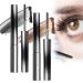 2 Pcs Amewix Mascara Amewix Curling Mascara Amewix Lashes Mascara Waterproof Silk Fiber Mascara Amewix 3D Curling Eyelash Iron Mascara Long-Lasting Curl & Volume (Black-+Brown)