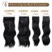 Dylanm Black Hair Extensions - 20 Inch Long Wavy Synthetic Clip-In Hairpieces for Women - Buy Online on GoSupps.com