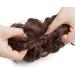 Scrunchie Bun Hairpiece - Wavy Curly Messy Updo Extensions in Dark Brown/Light Auburn - Buy Online on GoSupps.com