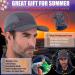 USHAKE Sun Cap Fishing Hat with Face Neck Cover Flap - Dark Grey - Buy Online on GoSupps.com