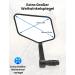Coic Extra Large Bike Mirror - Impact-Resistant Real Glass for eBike Handlebars | Foldable Left Return Mirror - Buy Online on GoSupps.com