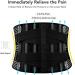 Double Pull Back Lumbar Belt - Orthopedic Waist Trainer for Men & Women | Spine Decompression Corset for Back Pain Relief | Available in Black (S XL) - Buy Online on GoSupps.com