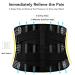 Double Pull Waist Support Back Brace - Lumbar Decompression Belt for Herniated Disc & Sciatica Relief - Large Black - Ideal for Men & Women - Buy Online on GoSupps.com