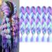 LDMY 24 Jumbo Braids Hair Extensions - Multi-Color Kanekalon Synthetic Hair for Women - 6PCs Pack in Pink Purple Blue Green - 100g/PC - Buy Online on GoSupps.com