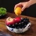 Fruit Plate Home Round Ceramic Fruit Bowl Living Room Dining Room Kitchen Desktop Porcelain Fruit Dish Hollow Candy Bowl (Color : Gold) - Buy Online on GoSupps.com