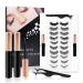 Magnetic Eyelashes Kit with Eyeliner - Natural Looking 10 Pairs | Reusable 3D False Lashes Pack with Tweezers - No Glue Needed! - Buy Online on GoSupps.com