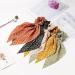 5 Pack Floral Hair Scarves & Ties Chiffon Flower Scrunchies & 2-in-1 Hair Accessories for Women & Girls - Buy Online on GoSupps.com