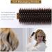 Round Boar Bristle Wooden Hair Brush - Anti Static Hairbrush for Women - Ideal for Styling, Drying, and Curling - Buy Online on GoSupps.com