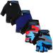 Geyoga 4 pairs of children half-finger bicycle gloves breathable fingerless cycling gloves slippery yolkless cycling gloves for children boy girls several colors 8-12 years