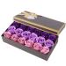 Fockety Coffret Cadeau Romantique de Savon Rose d grad Violet pour Cadeau de Vacances Savon de Bain Fait la Main pour la Saint-Valentin/f te des M res/No l 18 Fleurs de Jouet Rose
