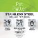 Pet Platter Stainless Steel Pet Bowl 11 cm/4.5-Inch 11cm / 200ml 11cm / 200ml - Buy Online on GoSupps.com