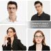 Eyeurl 4-Pack Blue Light Filter Reading Glasses for Men & Women - 2.0x Magnification for Computer & Cell Phone Use - Buy Online on GoSupps.com