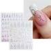 JMEOWIO 12 Sheets Aurora Nail Art Stickers - Holographic Butterfly Glitter Decals for Nail Design - Buy Online on GoSupps.com