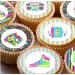80s 80's 1980's 1980 1980s Eighties 23 edible PRE CUT style kids childrens party decorations Wafer Paper Cupcake Fairy Cake Toppers