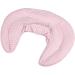 Premium Organic Neck Pillow with Stand-Up Collar | Pink & White Rapeseed Heat Pad - Ultimate Comfort for Travel & Relaxation - Buy Online on GoSupps.com