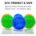 6 Pack Squeaking Rubber Balls for Small Dogs - Bright TPR Puppy Toys with Spikes | Fun Dog Kit - Buy Online on GoSupps.com