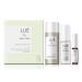 SKIN SOLUTION SET a THREE Step Solution for All Skin Types Includes Lue by Jean Seo ERASE exfoliant BALANCE Hydrating Serum and CLEAR Spot Control