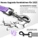 Demigreat Reflective Training Leash for Dogs - 3m/5m/10m/20m Long Leash with Padded Handle - Ideal for Small to Large Dogs - 50ft Violet - Buy Online on GoSupps.com