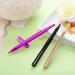 3-Piece Retractable Dual End Lip Brush & Concealer Brush Set - Gold, Purple, Bright Pink - Buy Online on GoSupps.com