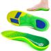 Popzoom Arch Support Plantar Fasciitis Insoles - 200lbs+ Heavy Duty Arch Support Orthotic Inserts for Flat Feet  Fallen Arch  High Arch  Heel Pain -High Arch Support Shoe Inserts for Men and Women Green M(Men 9-10.5/Wome...