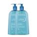 PARAVOSTRA Atoderm Shower Gel | Gently cleanses softens and protects | Very good tolerance | Natural bluish color | Creamy lathering gel | Made in France | Pack of 2 x 1L