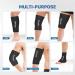 Freeze Sleeve Ice Pack for Elbow & Knee - Reusable Flexible Gel Wrap for Hot & Cold Therapy - Pain Relief for Tendonitis, Tennis Elbow, Arms, Thighs, Calves - Black - Buy Online on GoSupps.com