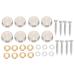 Uinfhyknd 16 mm Stainless Steel Mirror Nail Screw Cap (8 Pieces)