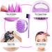 10Pcs Detangling Brush Set for Black Natural Hair | Curly Hair Brush with Sleep Bonnet | Afro America/African Hair 3a to 4c Texture | Purple - Easier Detangling on Wash Days - Buy Online on GoSupps.com