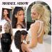PORSMEER Ponytail Extension 18 Inch Claw Multi Layered Clip on Ponytail Extension for Women Long Curly Wavy Hair Extensions Natural Fluffy Synthetic Clip in Ponytail Hairpiece for Daily Use Black-brown - Buy Online on GoSupps.com