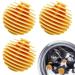 Reusable Dryer Balls Machine Ball Soft Washing Balls Anti-Winding | Softener Ball TPR Reusable Laundry Balls Quick Drying Cleaning Soft Washing Balls Thaely Yellow