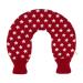 Premium hot water bottle PVC for the neck and shoulder neck heat bottle high -quality rope cover with asterisks 2 liters BS1970: 2012 certified - new model (red)