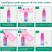 Rowiz 10pcs Essential Oils Roll on Bottles 10ml Refillable Empty Glass Rollerball Bottles with Golden Cap Perfect for Homemade Perfume Fragrance Aromatherapy Oils Rose Blue Gradient - Buy Online on GoSupps.com